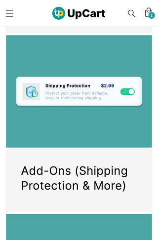 project thumbnail of UpCart - Slide Cart Drawer