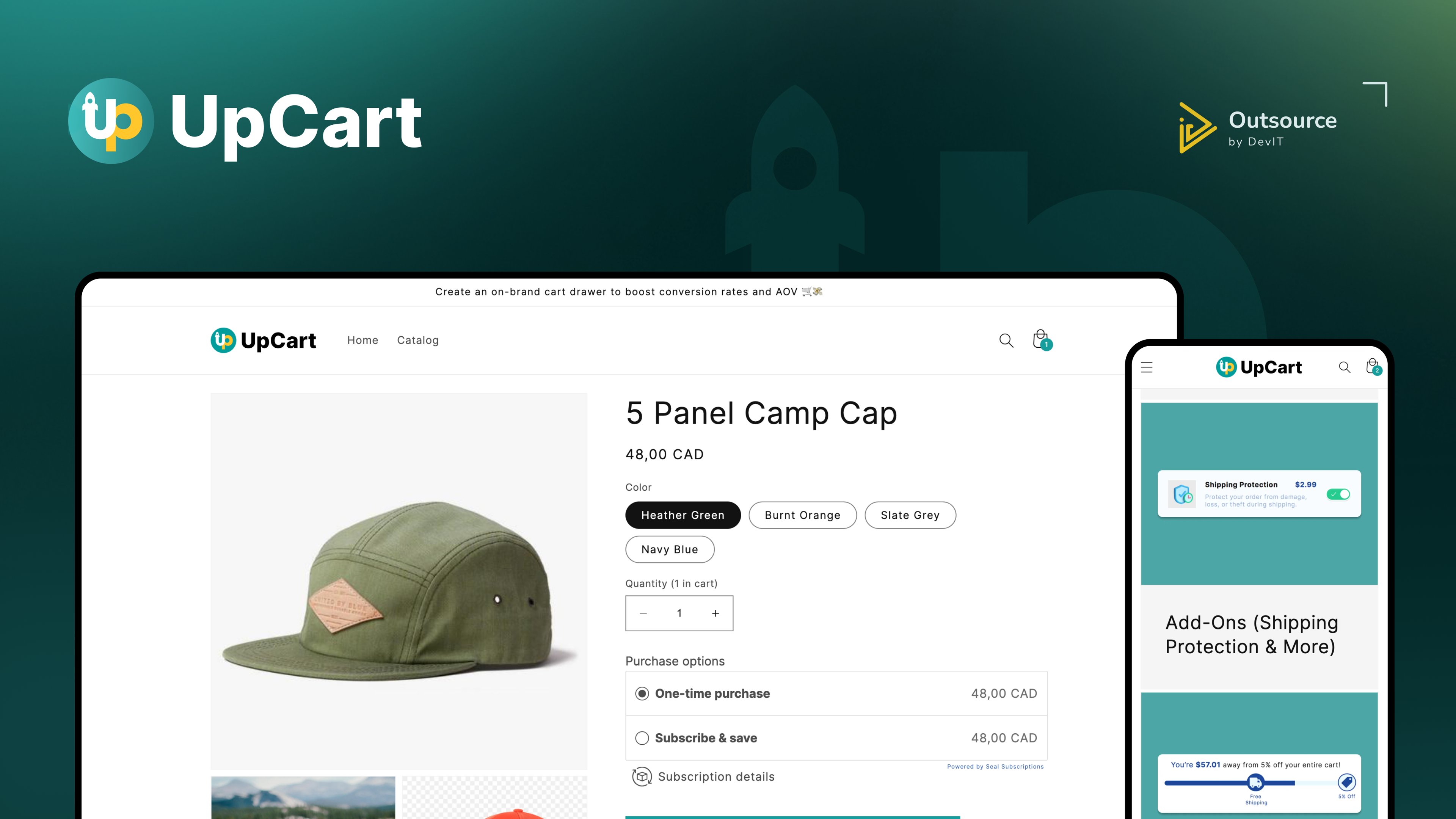 project thumbnail of UpCart - Slide Cart Drawer
