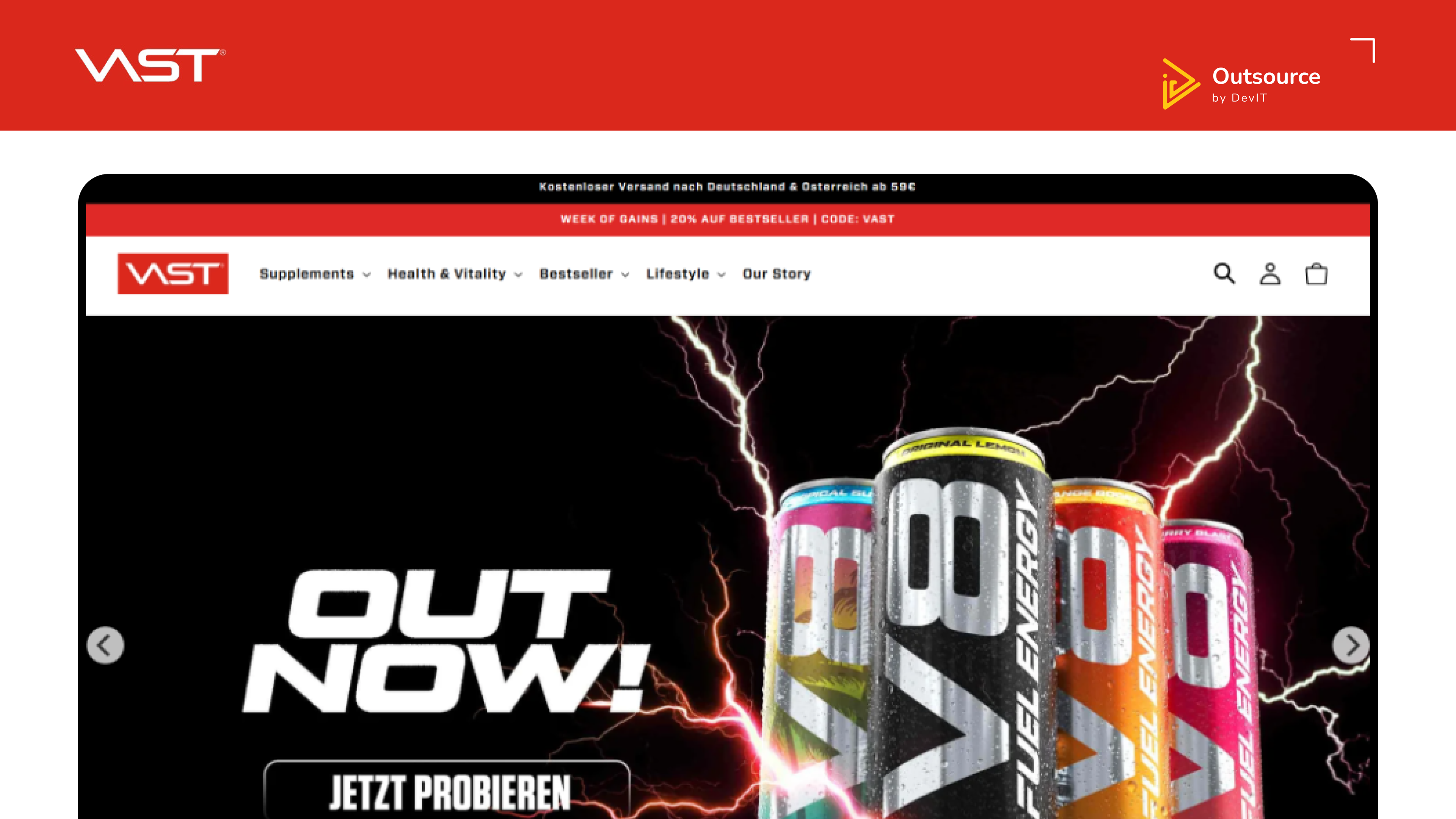 project thumbnail of VAST Sports