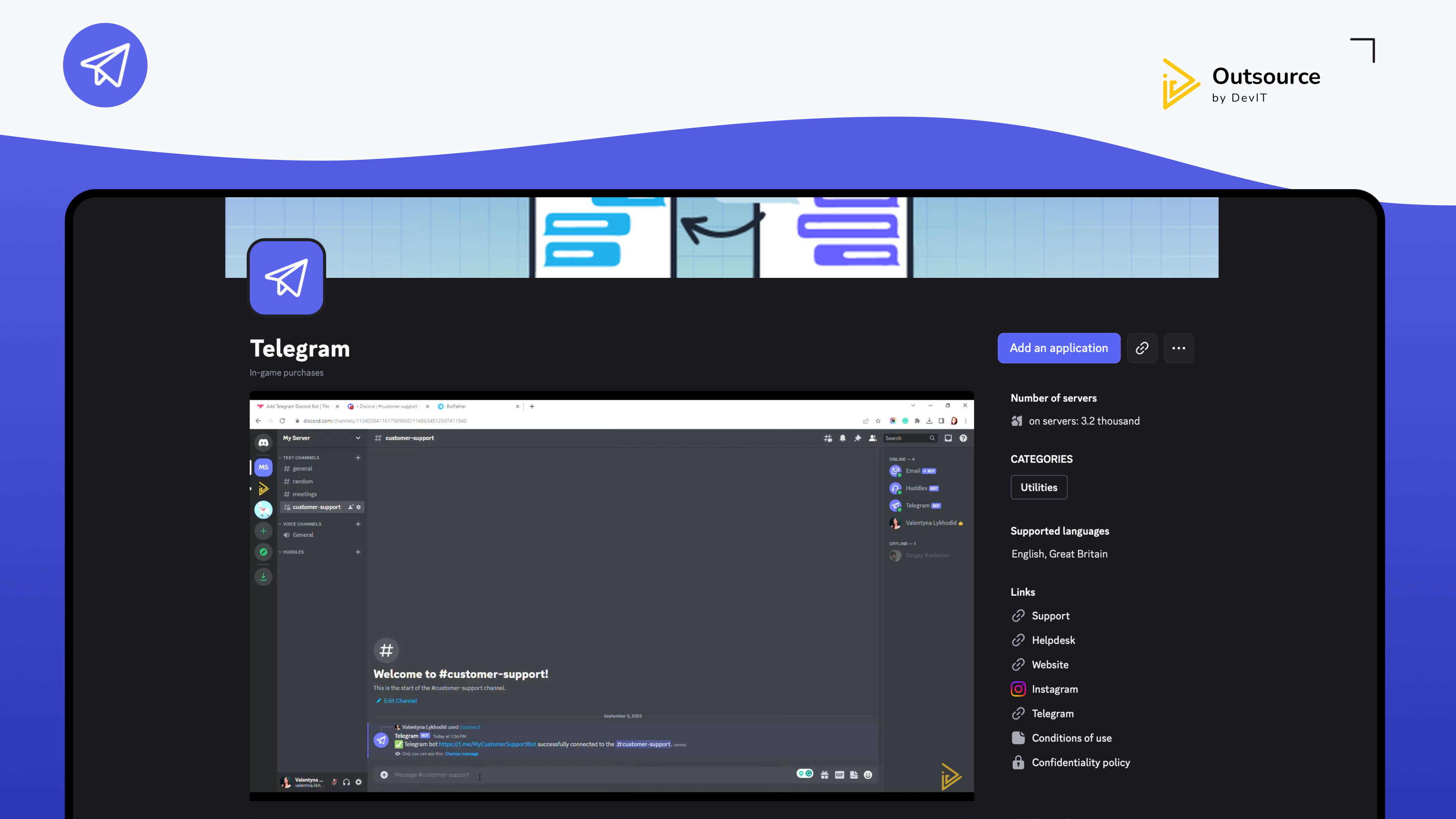 project thumbnail of Discord Telegram Bot