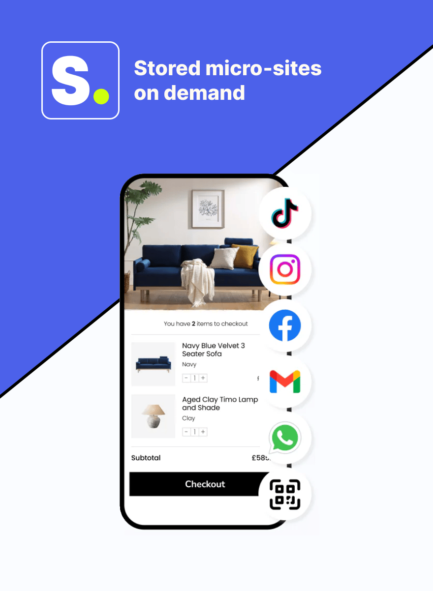 Preview picture of Stored micro‑sites on demand