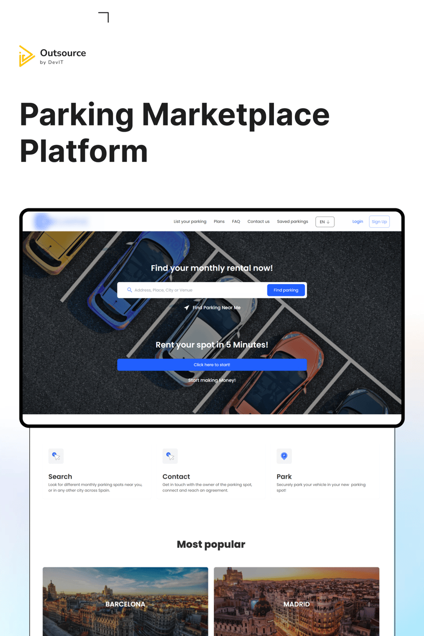 Preview picture of Parking Marketplace Platform