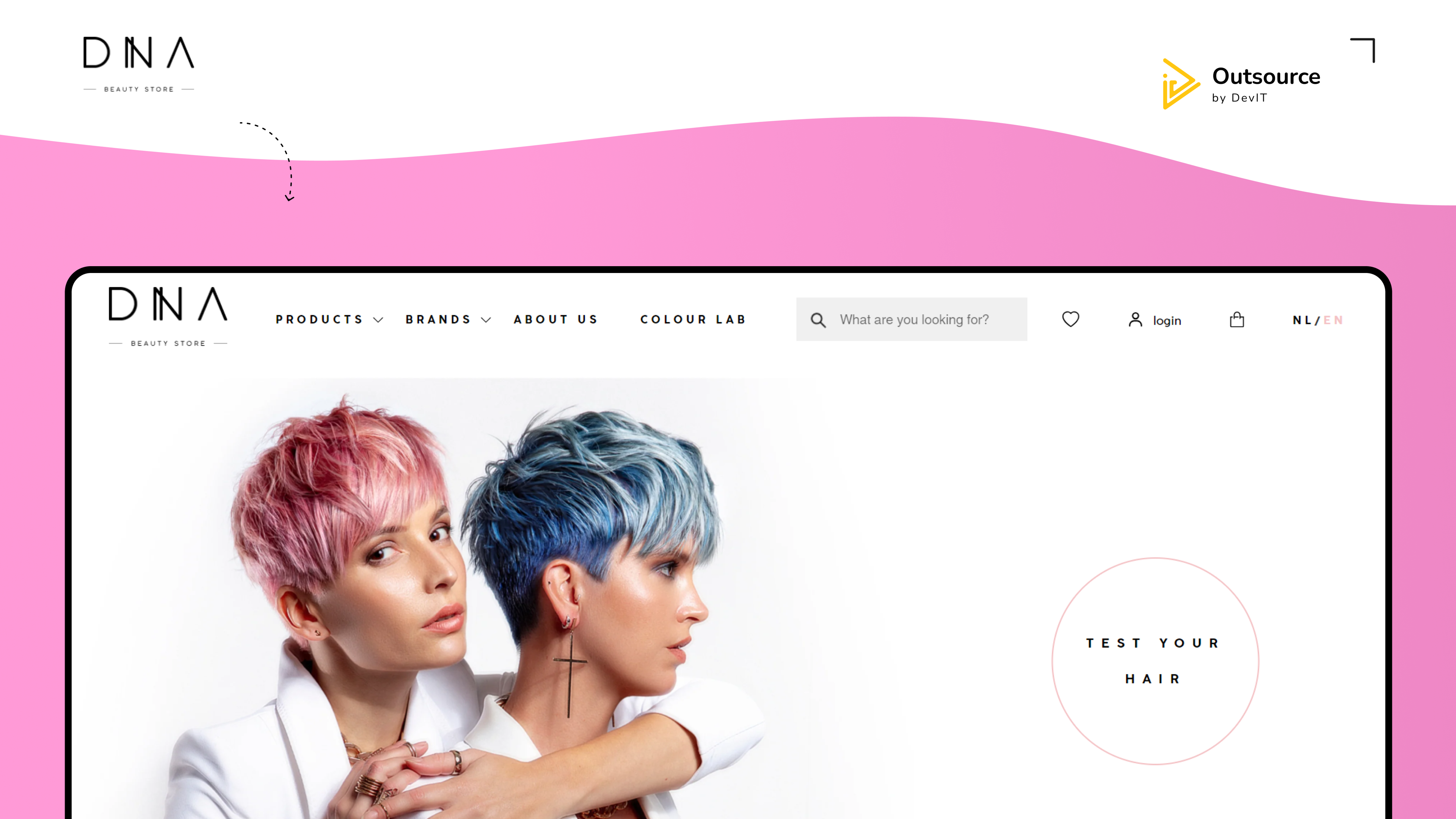 project thumbnail of DNA Beauty Store