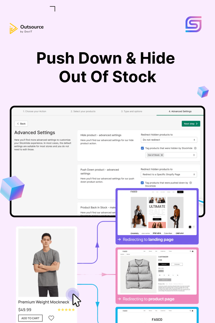 Preview picture of Push Down & Hide Out Of Stock