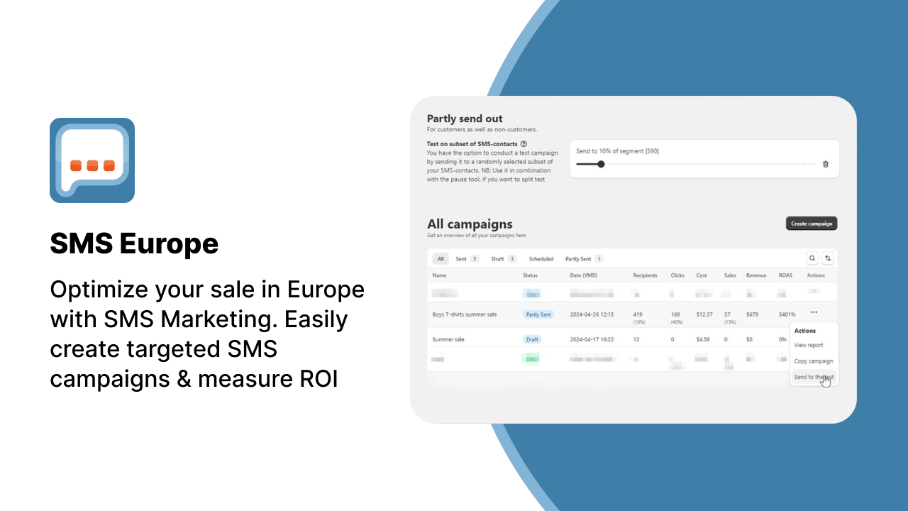 project thumbnail of SMS Europe App