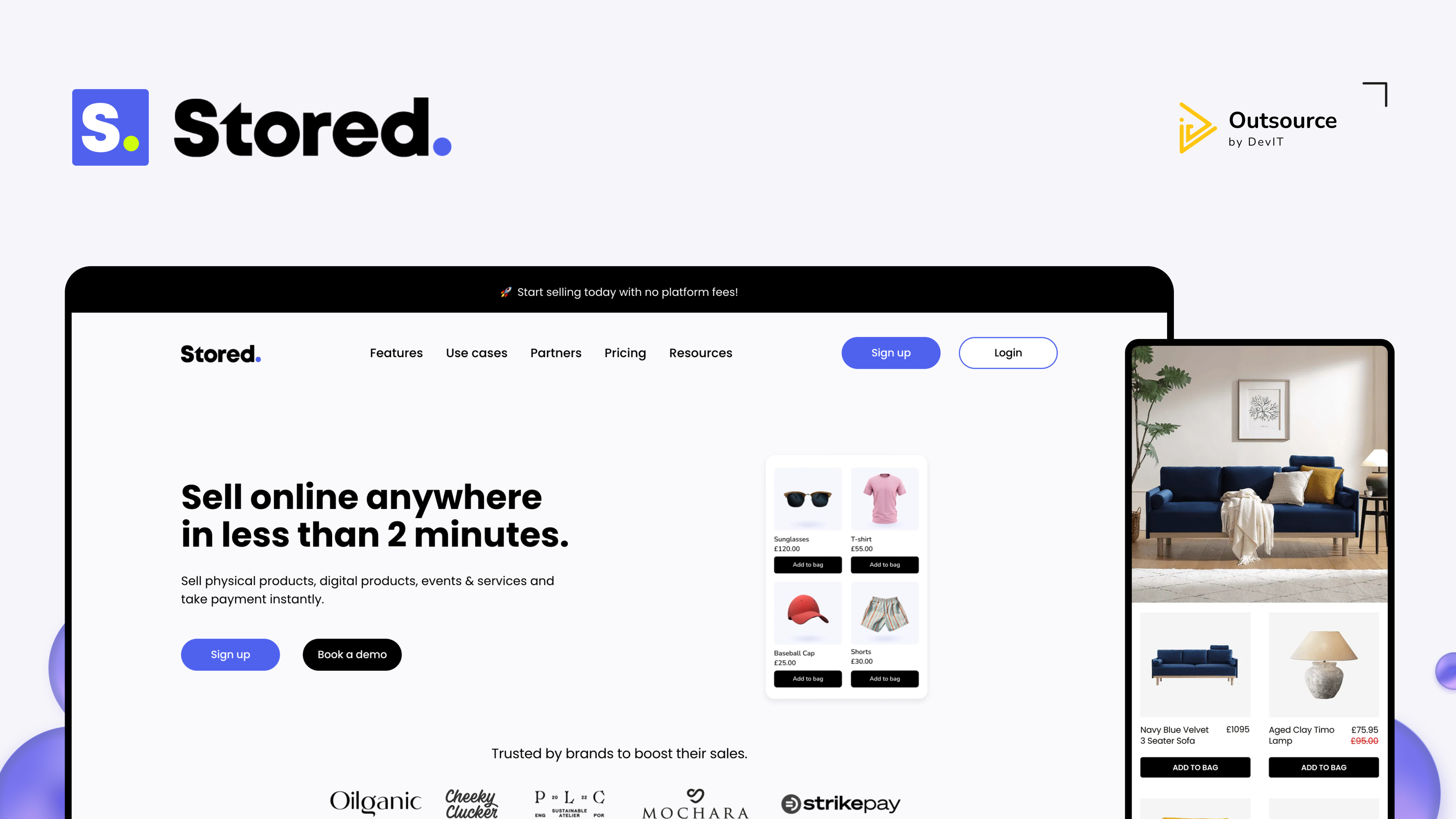 project thumbnail of Stored micro‑sites on demand