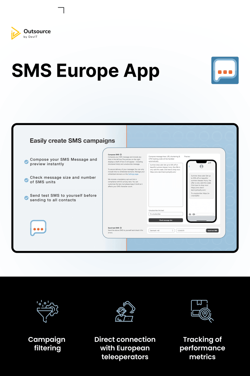 Preview picture of SMS Europe App