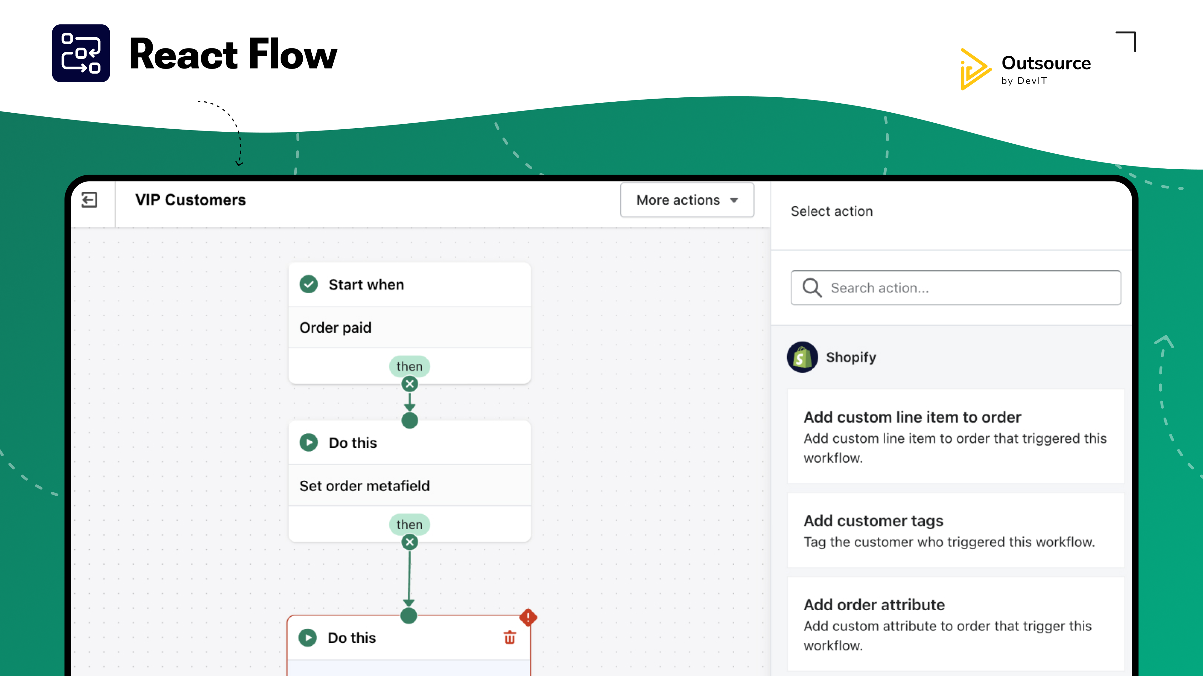 project thumbnail of React Flow Workflow Automation