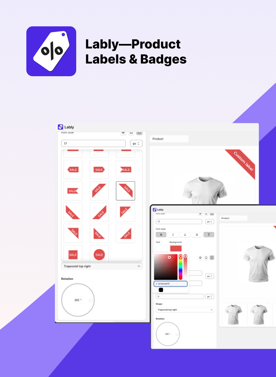 Preview picture of Lably - Product Labels & Badges