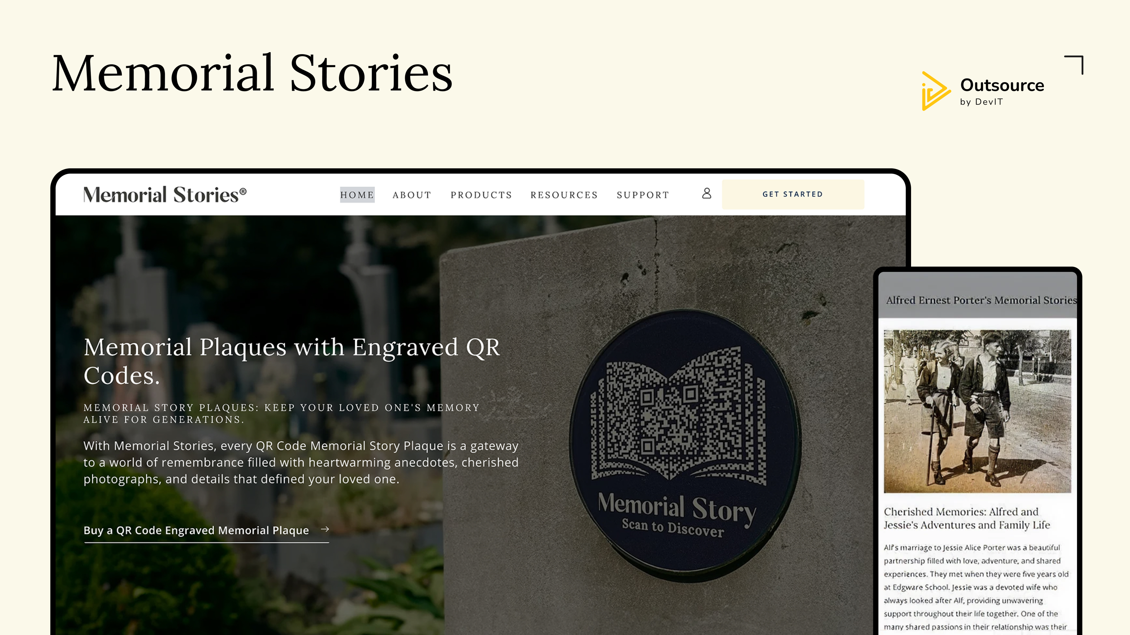 project thumbnail of Memorial Stories