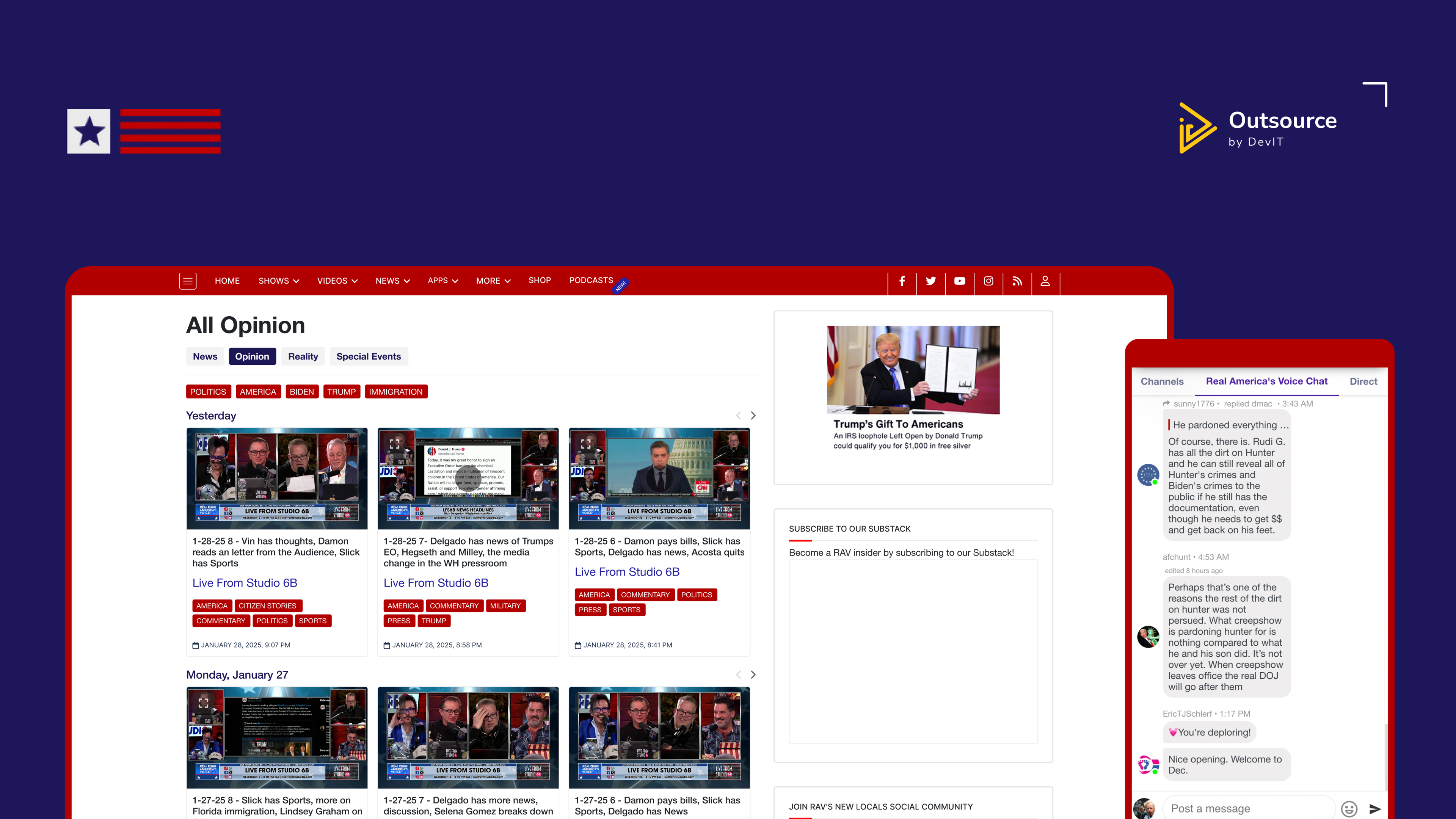 project thumbnail of Real America's Voice