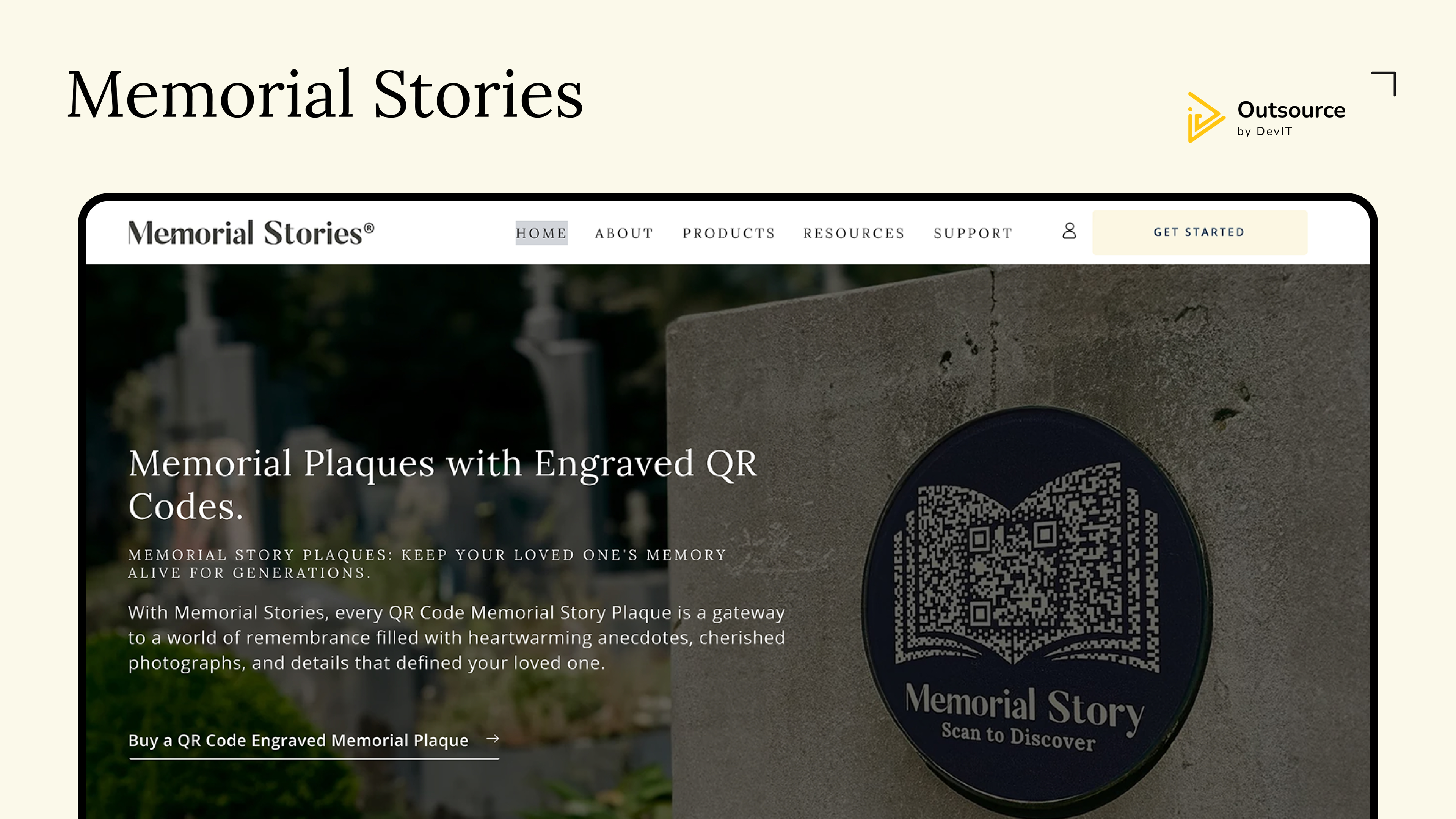 project thumbnail of Memorial Stories