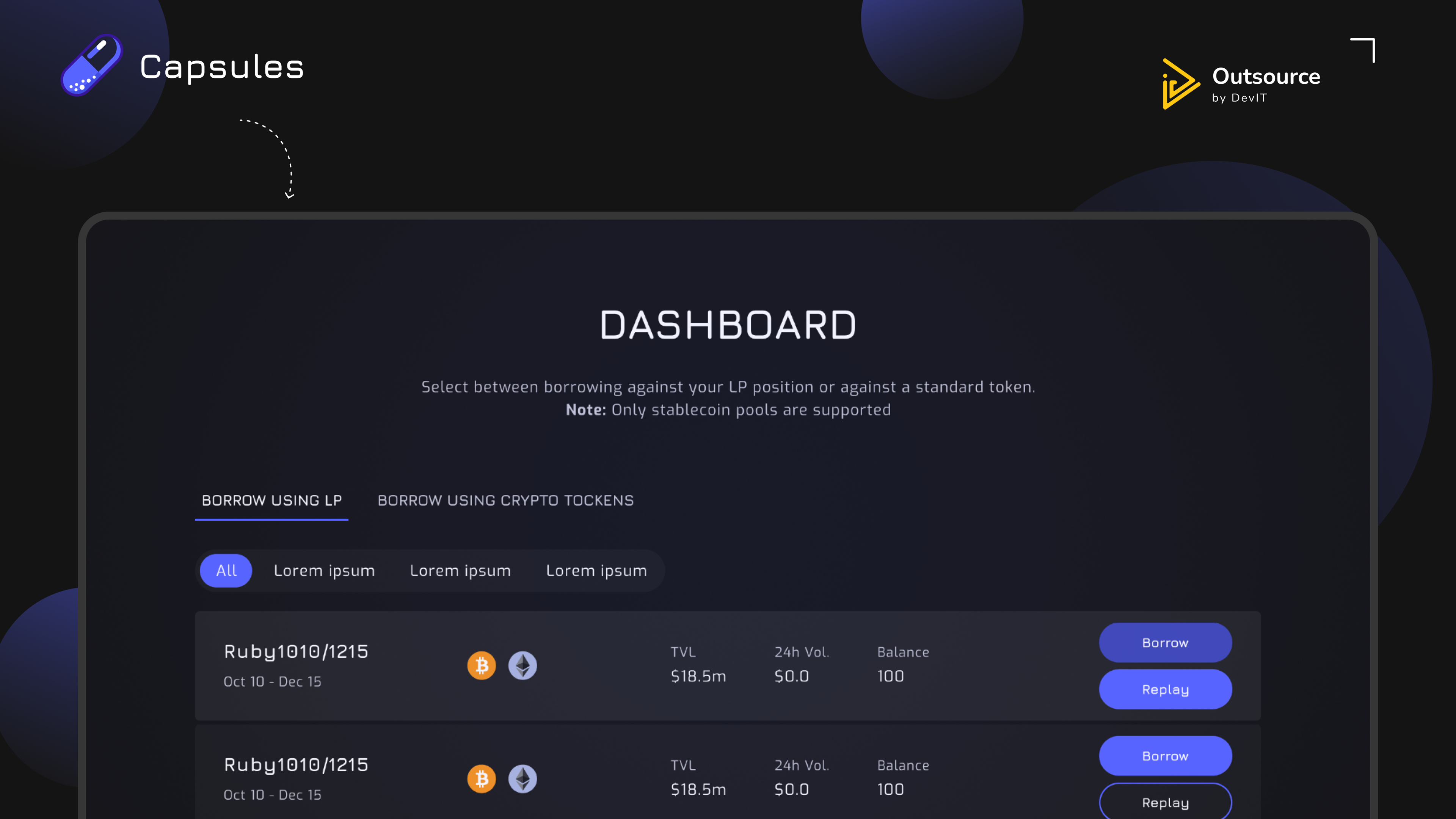 project thumbnail of Capsules