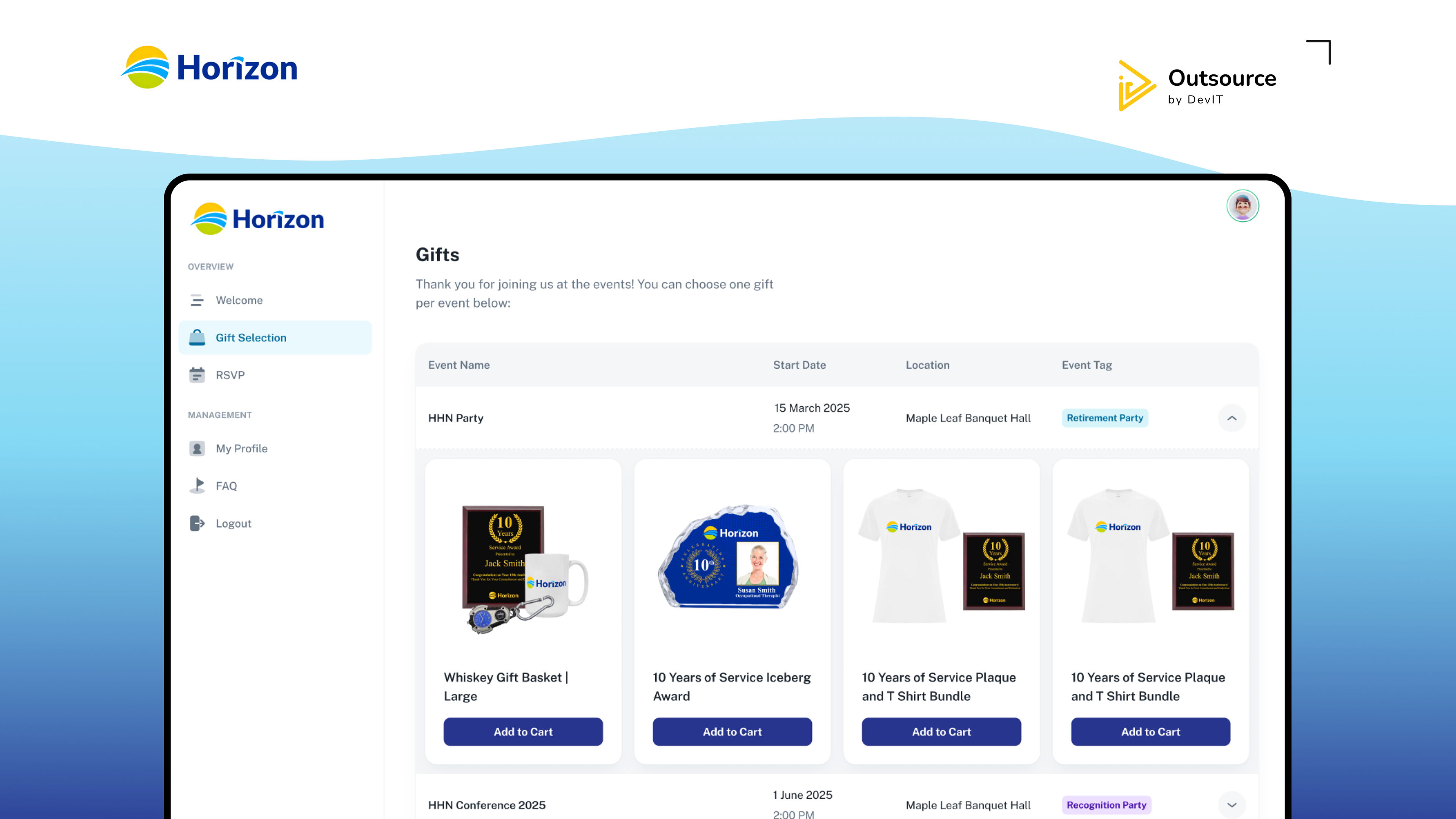 project thumbnail of Horizon Health Network 