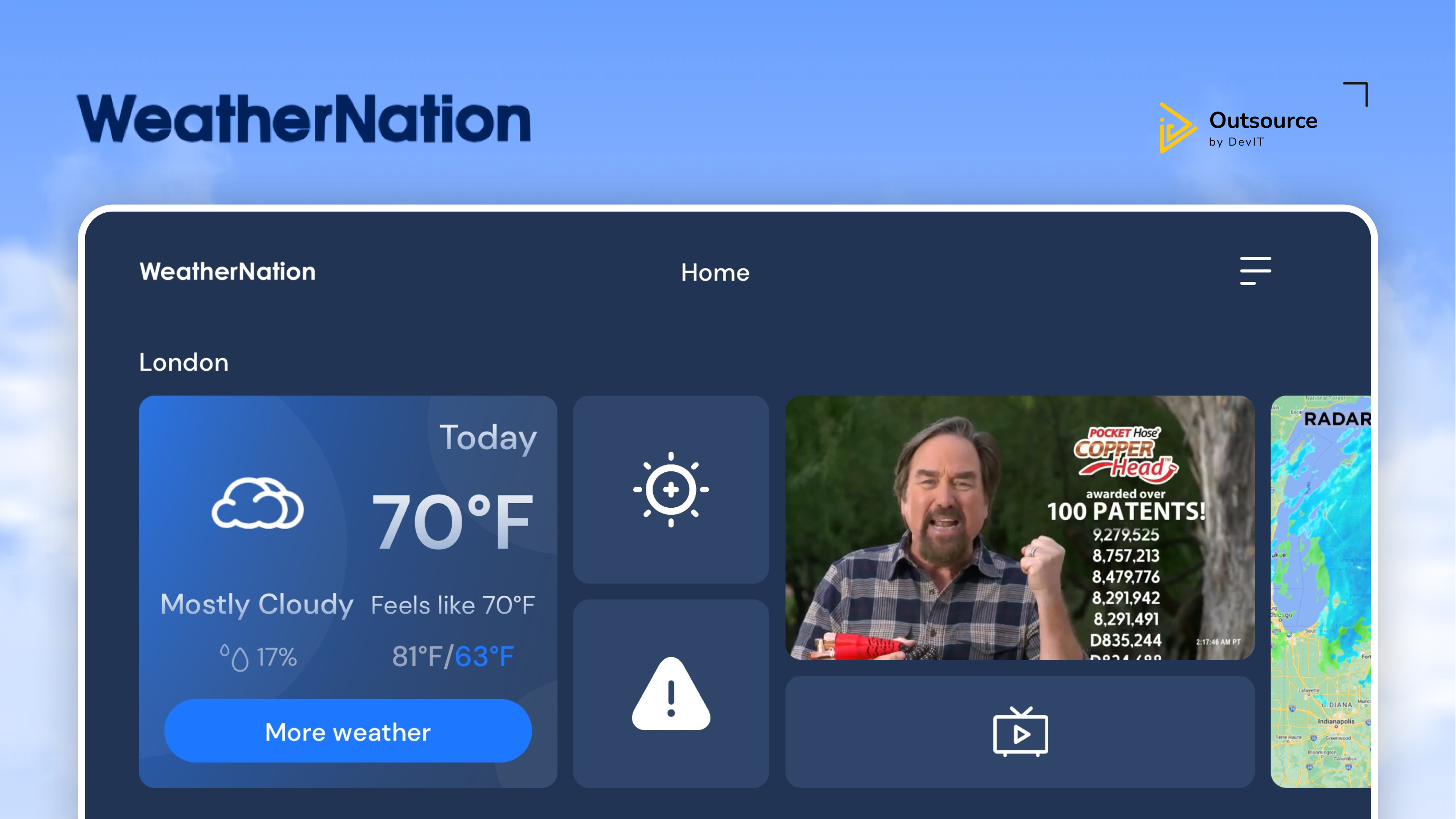 project thumbnail of WeatherNation