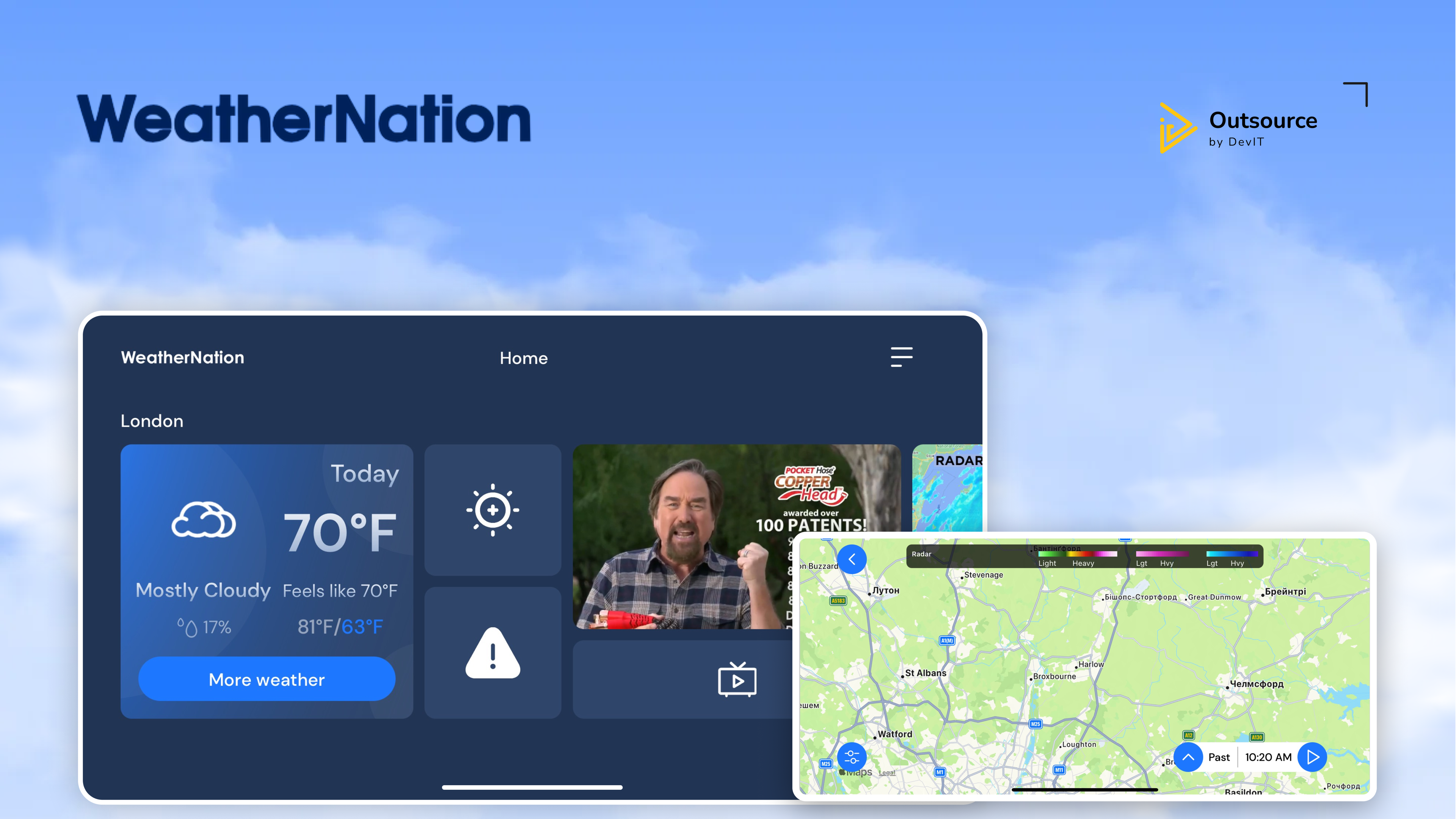 project thumbnail of WeatherNation