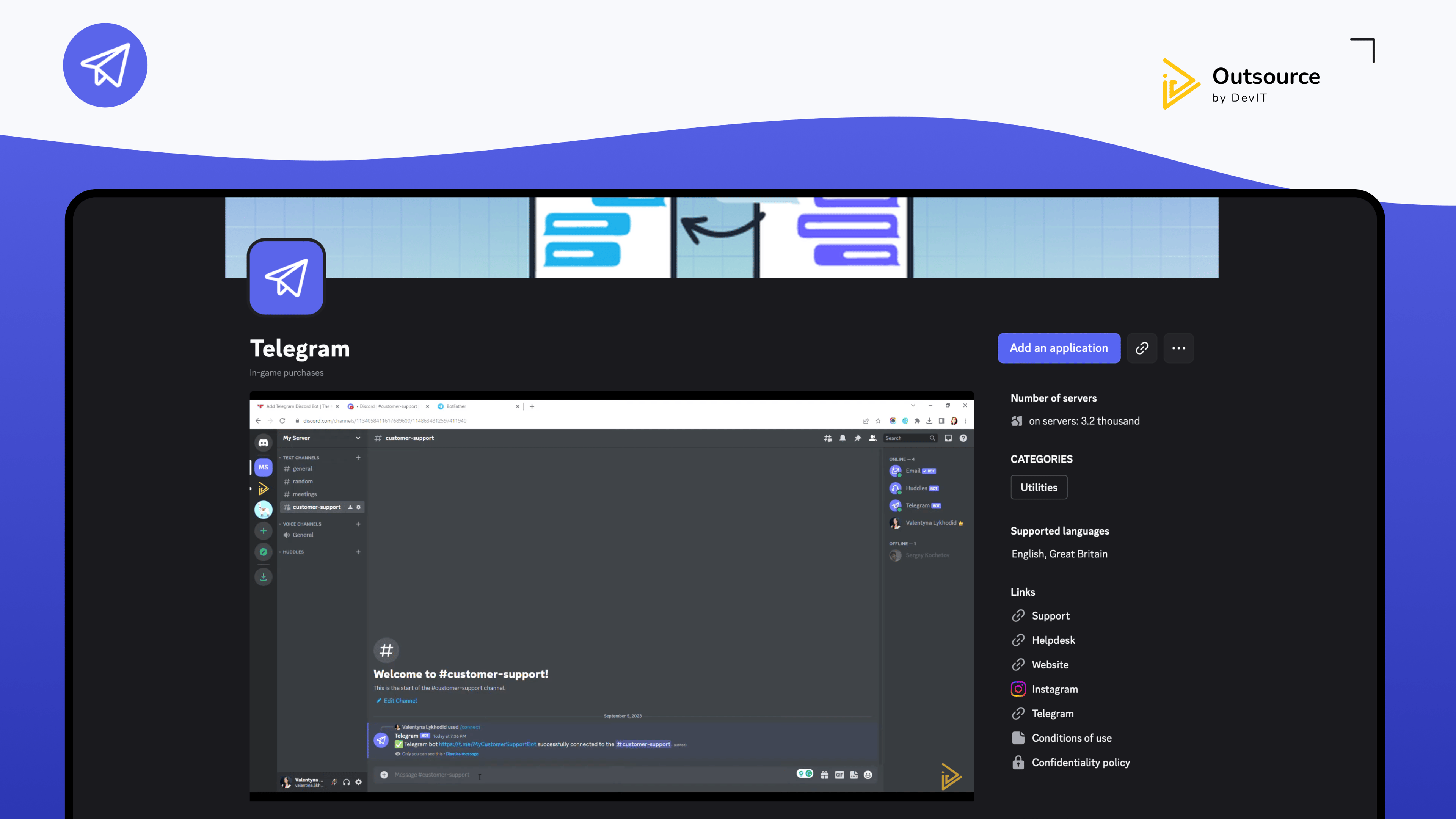 project thumbnail of Discord Telegram Bot