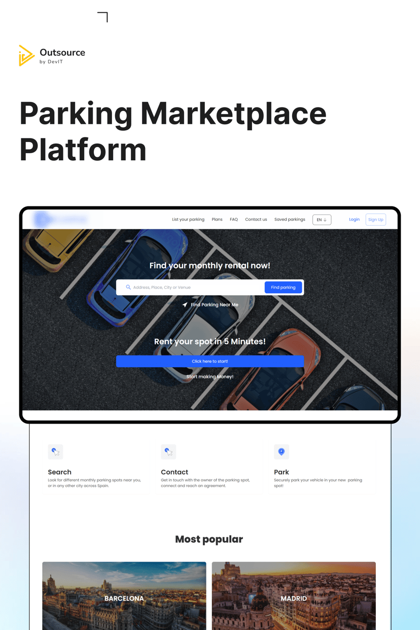 Preview picture of Parking Marketplace Platform