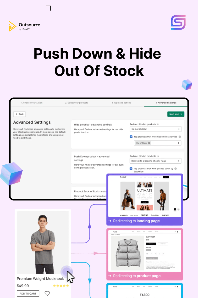 Preview picture of Push Down & Hide Out Of Stock