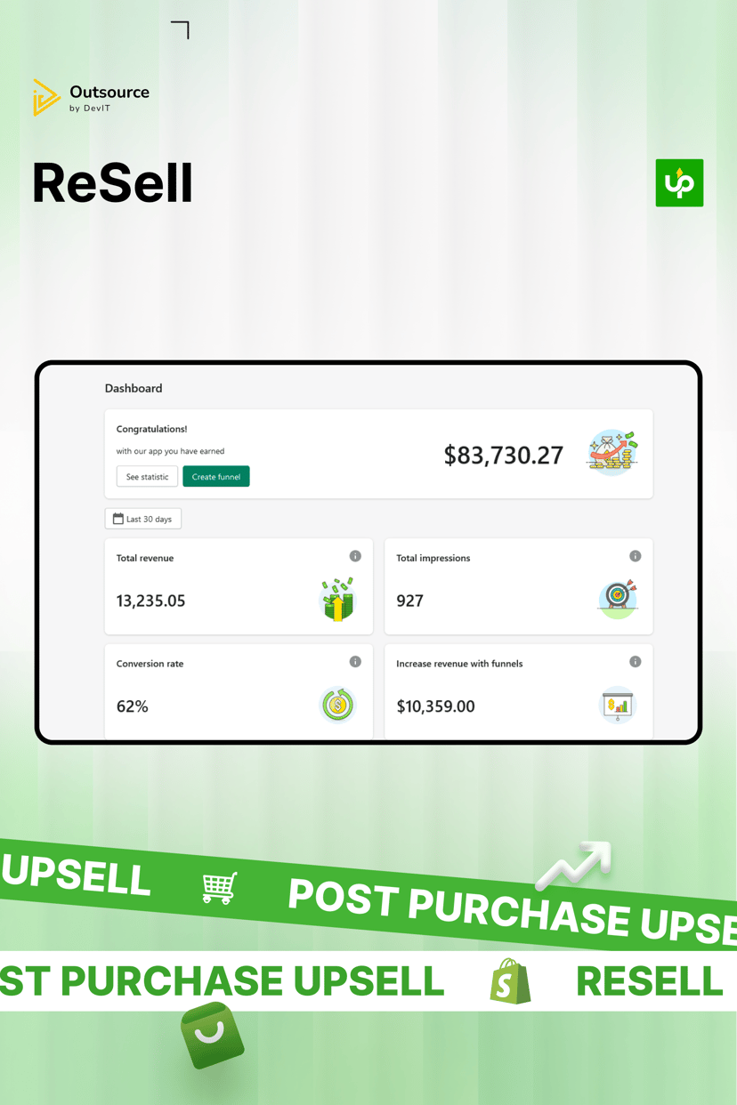 Preview picture of ReSell Post Purchase Upsell