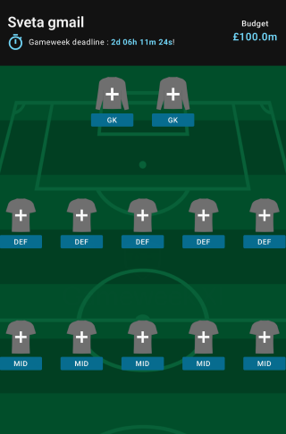 project thumbnail of Gameweek XI