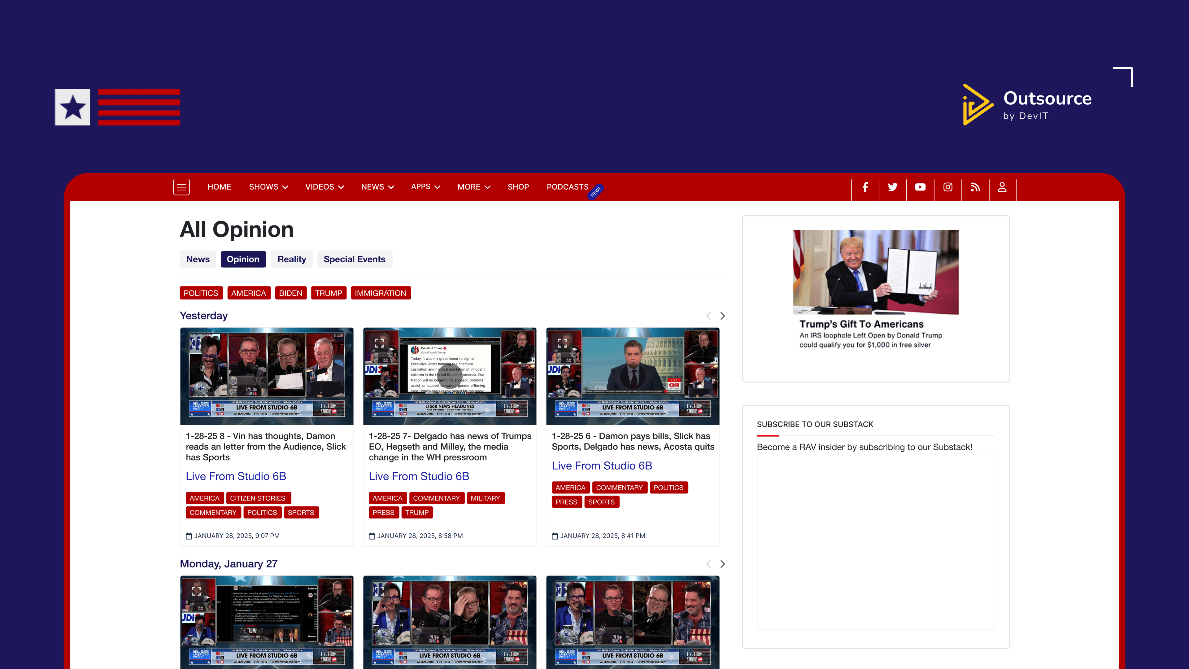 project thumbnail of Real America's Voice