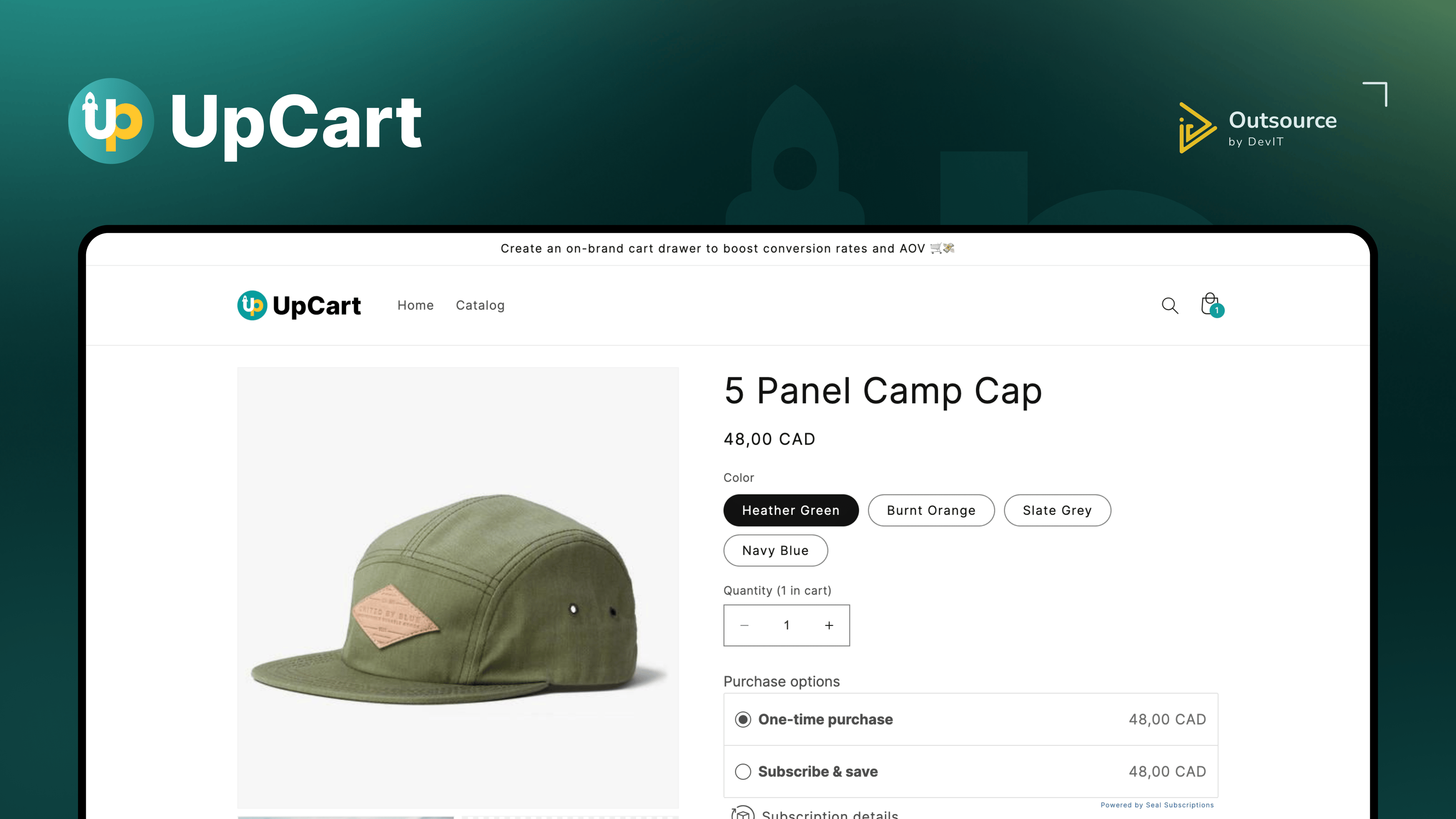 project thumbnail of UpCart - Slide Cart Drawer